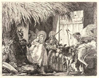Giovanni Domenico Tiepolo (Italian, 1727 - 1804). Joseph and Mary Prepare to Leave, 1750-1753. From