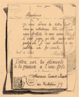 Adolphe Martial Potémont (French, 1828 - 1883). Letter on the Elements of Etching (Lettre sur les