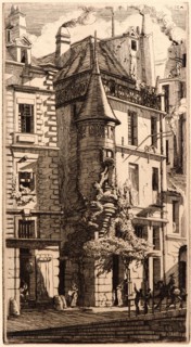 Edmond Gosselin (French, 19th century) after Charles Meryon (French, 1821 - 1868). Tourelle de la
