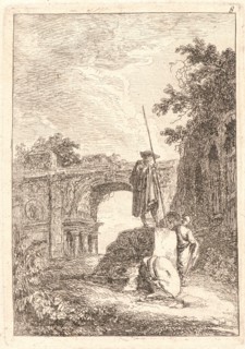 Hubert Robert (French, 1733 - 1808). Triumphal Arch, 1763-1764. From Evenings in Rome (Les Soirées