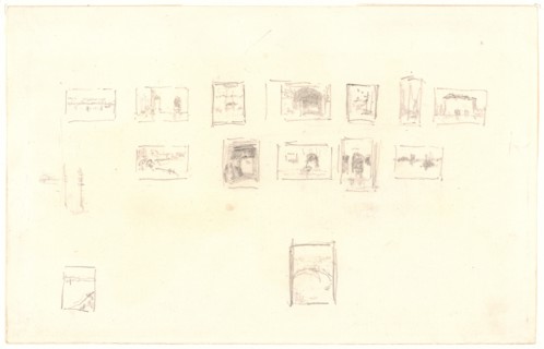 James McNeill Whistler (American, 1834 - 1903). Sketch for the Selection and Arrangement of