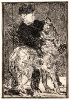 Ãâdouard Manet (French, 1832 - 1883). The Boy and a Dog (Le GarcÂ¸on et le chien), 1861. Etching on