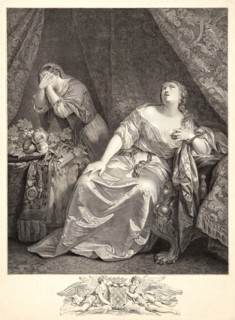 Johann Georg Wille (German, 1715-1808) after Caspar Netscher (Dutch, 1639-1684). The Death of