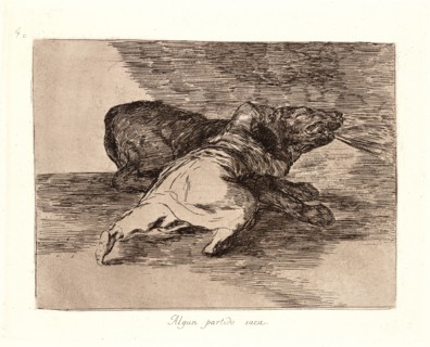 Francisco de Goya (Spanish, 1746-1828). He Gets Something out of It (Algun Partido Saca),