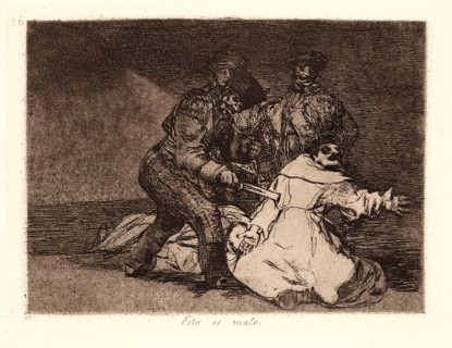 Francisco de Goya (Spanish, 1746-1828). This Is Bad (Esto Es Malo), 1810- 1815 (printed 1863). From