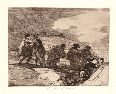 Francisco de Goya (Spanish, 1746-1828). They Do Not Know the Way (No Saben el Camino), 1810-1815,