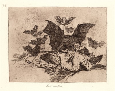 Francisco de Goya (Spanish, 1746-1828). The Consequences (Las Resultas), 1810-1815, printed 1863.