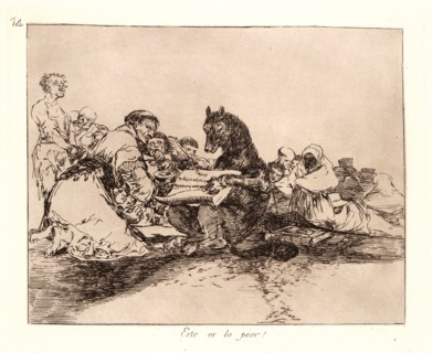 Francisco de Goya (Spanish, 1746-1828). That Is the Worst of It! (Esto Es Lo Peor!), 1810-1815,