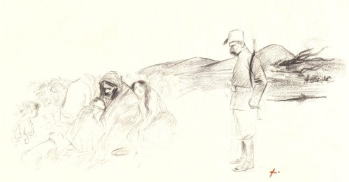 Jean Louis Forain (French, 1852 - 1931). In Greece (En GrÃ¨ce). Lithograph. Only state.