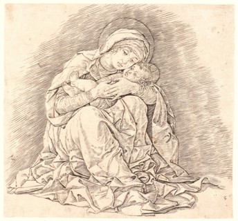 Andrea Mantegna (Italian, ca. 1431 - 1506). The Virgin and Child, ca. 1480-1485. Engraving and