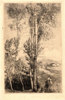 Auguste Louis LepÃ¨re (French, 1849 - 1918). La Petite Mare, 1908. Etching.