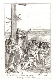 Giovanni Domenico Tiepolo (Italian, 1727 - 1804). St. Helena Finds the True Cross. Etching. Only
