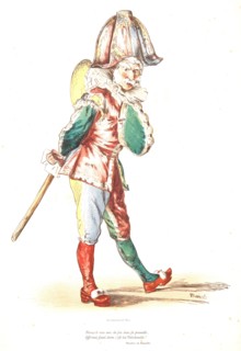 Ãâdouard Manet (French, 1832 - 1883). Polichinelle, 1874. Color lithograph printed from seven