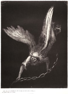 Odilon Redon (French, 1840 - 1916). And I saw an angel come down from heaven, having the key of the