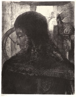 Odilon Redon (French, 1840 - 1916). Old Knight (Vieux chevalier), 1896. From L'Album des