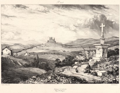 EugÃ¨ne Isabey (French, 1803 - 1886). ChÃ¢teau de Larderole, 1832. From Voyages Pittoresques et