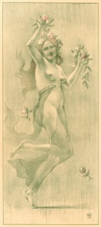 Armand Rassenfosse (Belgian, 1862 - 1934). Dance, ca. 1897. Color lithograph on wove paper. Sheet: