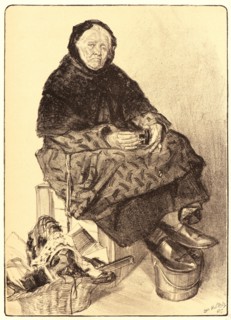 Louis Malteste (French, active 19th century). Marchande de Lacets, 1897. Lithograph on wove paper.