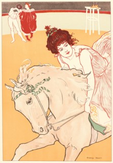 Richard Ranft (Swiss, 1862 - 1931). The Rider (L'EcuyÃ¨re), 1898. Color lithograph on wove paper.