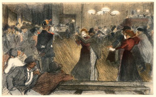 Théophile Alexandre Steinlen (Swiss, 1859 - 1923). Bal de BarriÃ¨re, ca. 1898. Collotype on wove