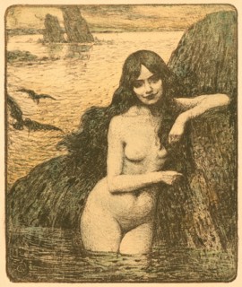 Charles FrancÂ¸ois Prosper Guérin (French, 1875 - 1939). Sirene, 1899. Lithograph on wove paper.
