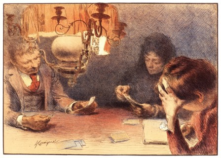 Jean Adrien Guignet (French, 1816 - 1854). The Lamp, ca. 1898. Color lithograph on heavy wove paper