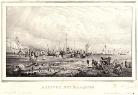 Paul Huet (French, 1803 - 1869). Arrival of the Boats (Arrivée des Barques), ca. 1832. From Six