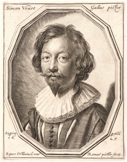 Ottavio Mario Leoni (Italian, 1578 - 1630). Portrait of the Painter, Simon Vouet, 1629. Engraving.