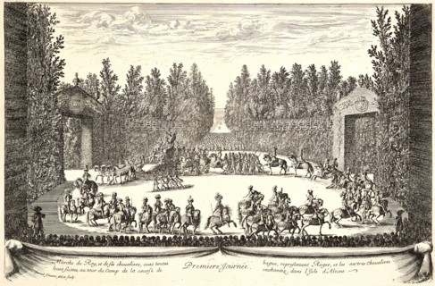 IsraÃ«l Silvestre (French, 1621-1691). Plate from â€úPremiere Journeeâ€ù, 17th century. From Les