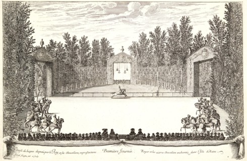IsraÃ«l Silvestre (French, 1621-1691). Plate from â€úPremiere Journeeâ€ù, 17th century. From Les