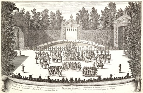 IsraÃ«l Silvestre (French, 1621-1691). Plate from â€úPremiere Journeeâ€ù, 17th century. From Les