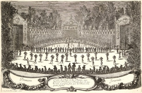 IsraÃ«l Silvestre (French, 1621-1691). Plate from â€úPremiere Journeeâ€ù, 17th century. From Les