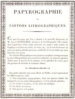 Alois Senefelder (German, 1771 - 1834). A Typographical Composition, from â€úReceuil