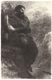 Henri Fantin-Latour (French, 1836 - 1904). Harold en Italie: Dans les montagnes, 1884. Lithograph.
