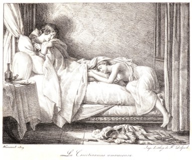 Louis Hersent (French, 1777 - 1860). The Amorous Courtesan (La Courtisanne amoureuse), 1819.