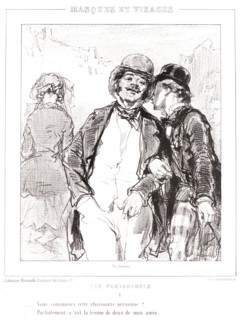 Paul Gavarni (aka Hippolyte-Guillaume-Sulpice Chevalier, French, 1804 - 1866). Do you know that