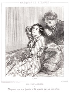 Paul Gavarni (aka Hippolyte-Guillaume-Sulpice Chevalier, French, 1804 - 1866). My pet, you can