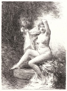 Henri Fantin-Latour (French, 1836 - 1904). Truth (La Verité), 1900. Lithograph on China paper.