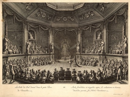 Jean Le Pautre (French, 1618-1682). La Salle du Bal donne dans le petit Parc de Versailles, 1678.