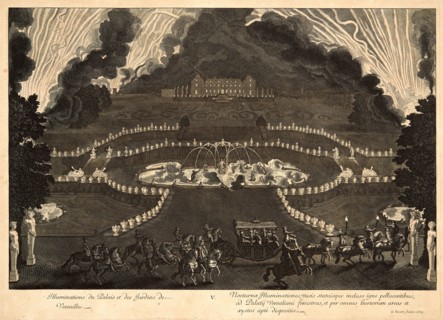 Jean Le Pautre (French, 1618-1682). Illuminations du Palais et de Jardin de Versailles, 1679. From