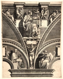 Giorgio Ghisi (Italian, 1520-1582) after Michelangelo Buonarroti (Italian, 1475 - 1564). Erythraea,