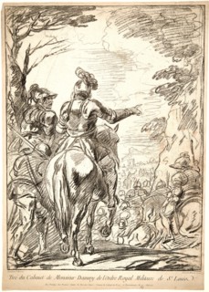 Jean Charles FranÃ§ois (French, 1717-1769) after Charles Parrocel (French, 1688 - 1752). Cavalry at
