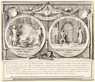 Gabriel de Saint-Aubin (French, 1724 - 1780). The Expulsion of the Jesuits, 1767. Etching on laid