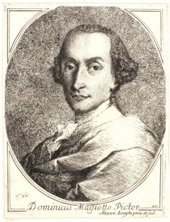 Alessandro Longhi (Italian, 1733 - 1813). Portrait of the Artist, Domenico Maggiotto, 1760. Etching