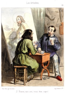 Paul Gavarni (aka Hippolyte-Guillaume-Sulpice Chevalier, French, 1804 - 1866). St. Pierre, mon ami,
