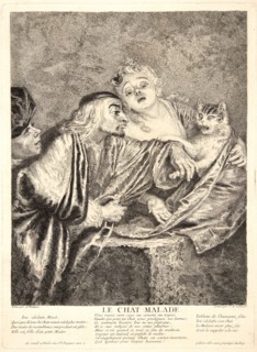 Jean-Ãâtienne Liotard (Swiss, 1702-1789) after Jean-Antoine Watteau (French, 1684-1721). The Sick