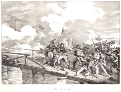 Horace Vernet (French, 1789 - 1863). The Bridge at Arcole (Pont d'Arcole), ca. 1822. From Vie