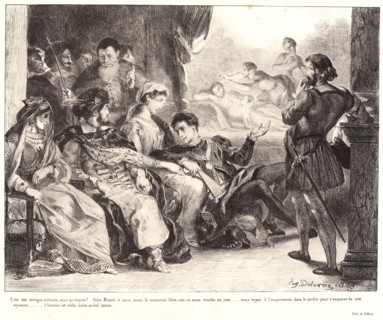 EugÃ¨ne Delacroix (French, 1798 - 1863). Hamlet: C'est une intrigue..., 1834- 1843. From Hamlet.