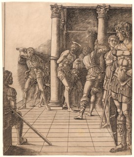 Attributed to Andrea Mantegna (Italian, ca. 1431 - 1506). Flagellation with a Pavement, ca.