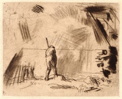 Jean-FranÃ§ois Millet (French, 1814 - 1875). Seaweed Gatherers (Ramasseurs de Varech), ca.